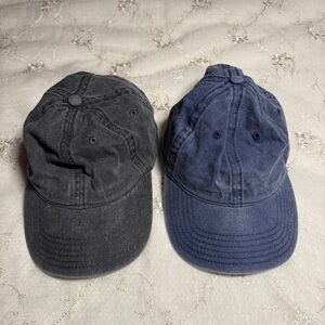 Furtalk Distressed Baseball Cap Bundle – Blue & Black (Size Medium)